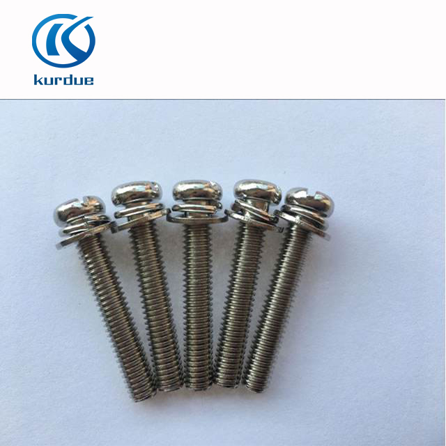 Machine screws with washer