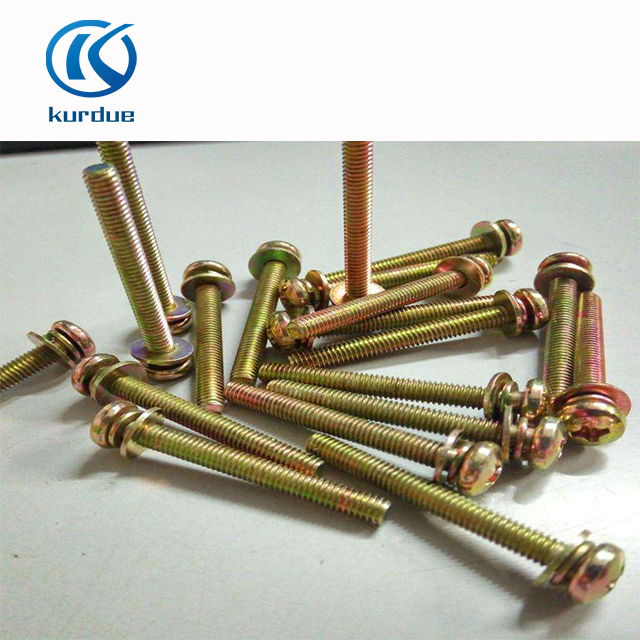Machine screws with washer