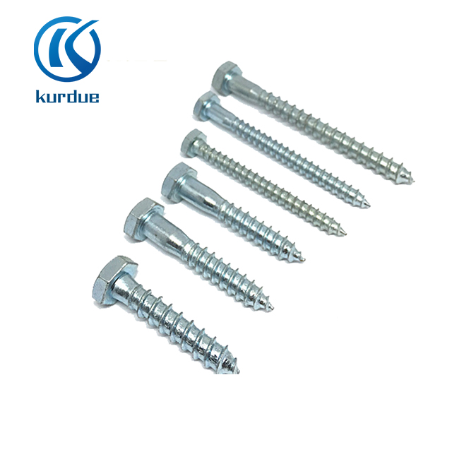 Metric hex head wood screws