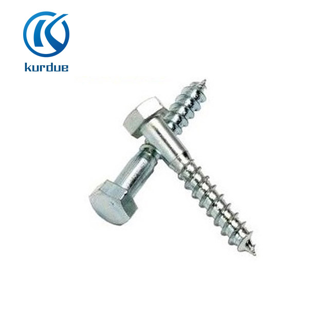 Metric hex head wood screws
