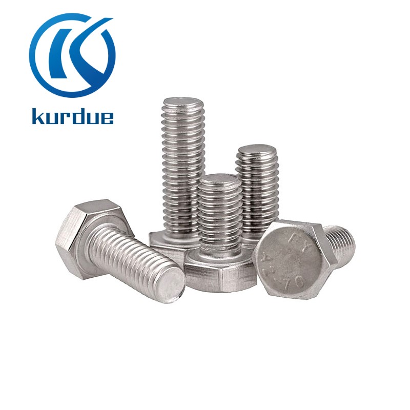 Din933 din931 stainless steel 304 316 a2-70 a4-80 hex screw hex head bolt
