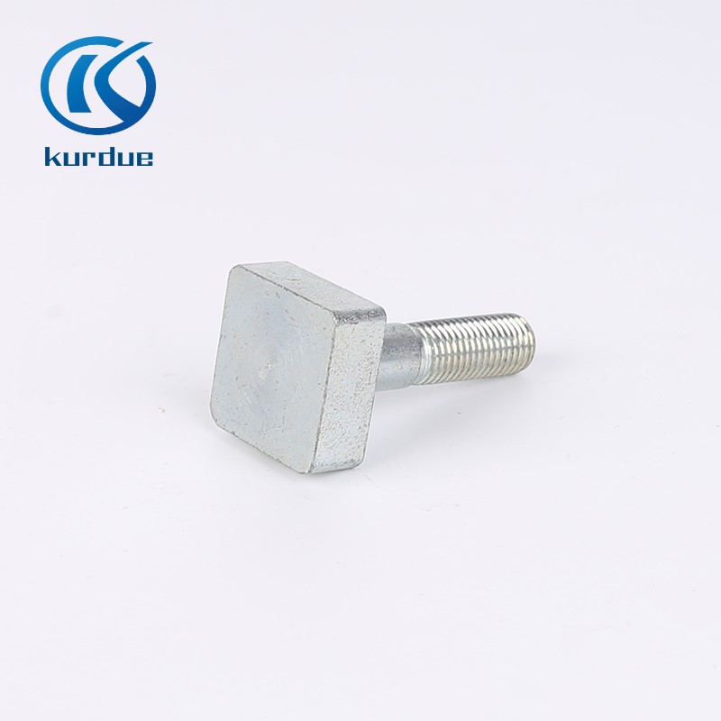 custom wholesale inch carbon steel zinc plated drum tapered square head bolt