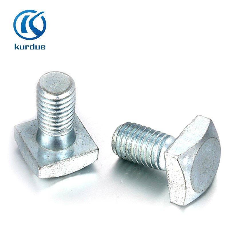 custom wholesale inch carbon steel zinc plated drum tapered square head bolt