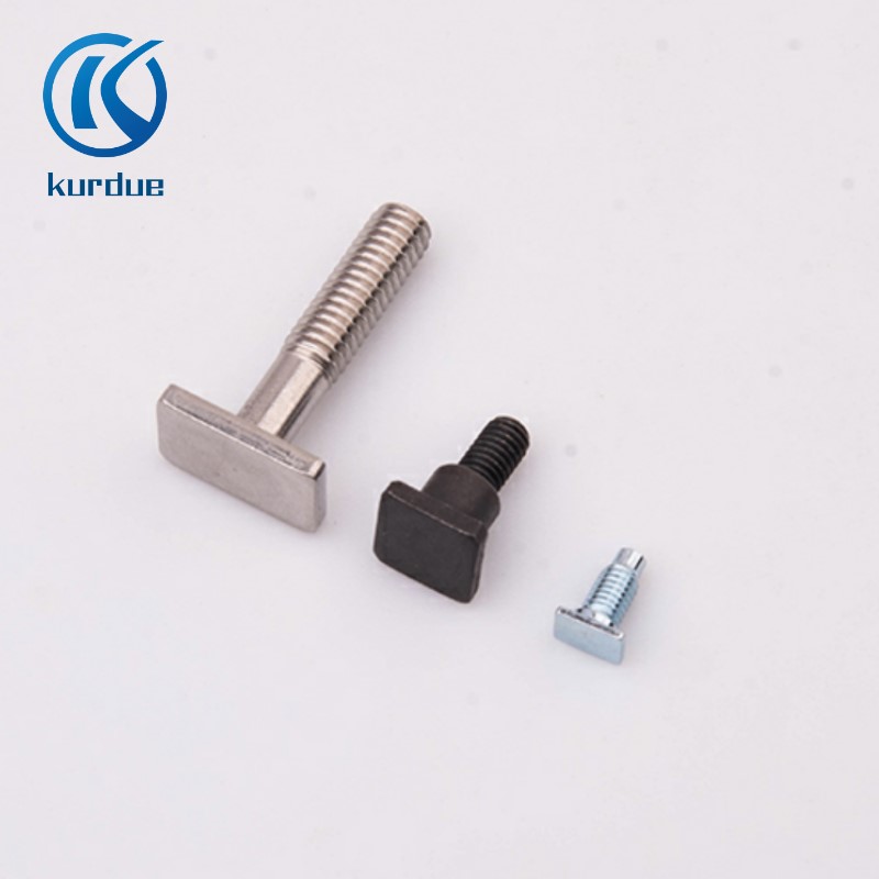 Custom forged fastener rectangle flat square hammer head clamp T bolt