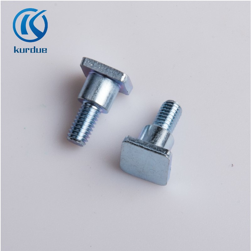 Custom forged fastener rectangle flat square hammer head clamp T bolt