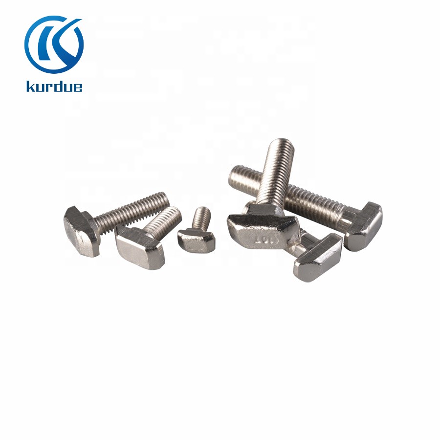 China type manufacturer price 8.8 grade stud bolt open hook wheel assembly screw t hammer head screw M6 bolt